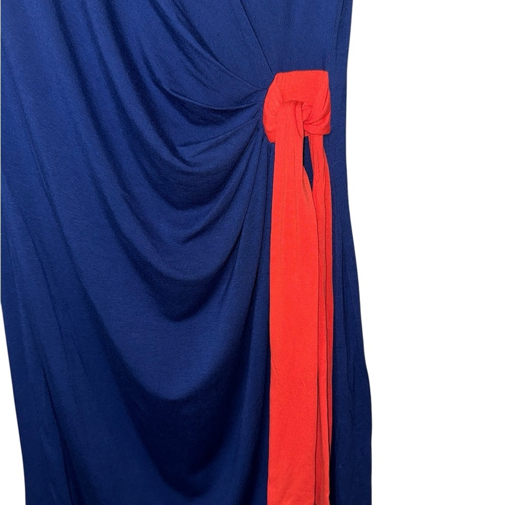 ⚡️NWT Saint Tropez West Dress in Navy and Coral Size Medium - Picture 2 of 5